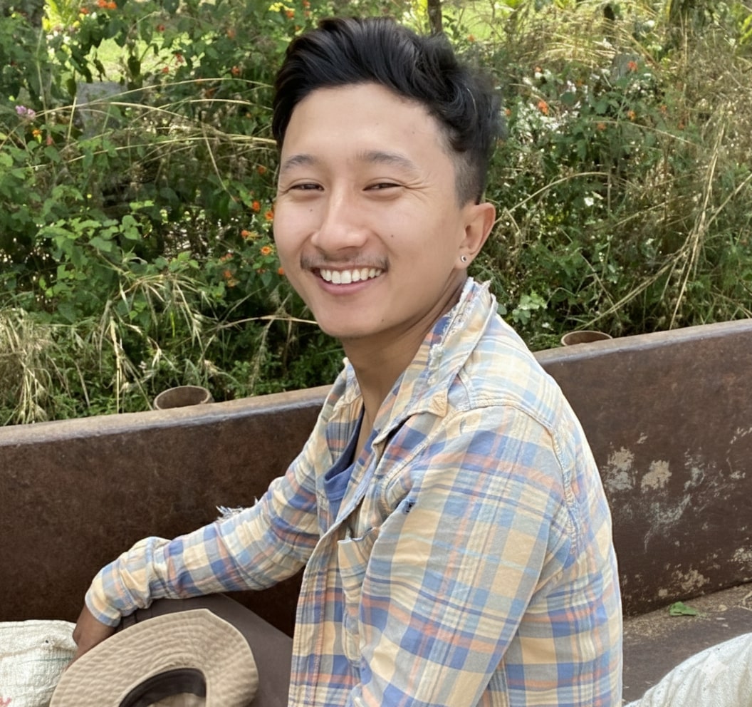 Nyima Dakpa on the family farm